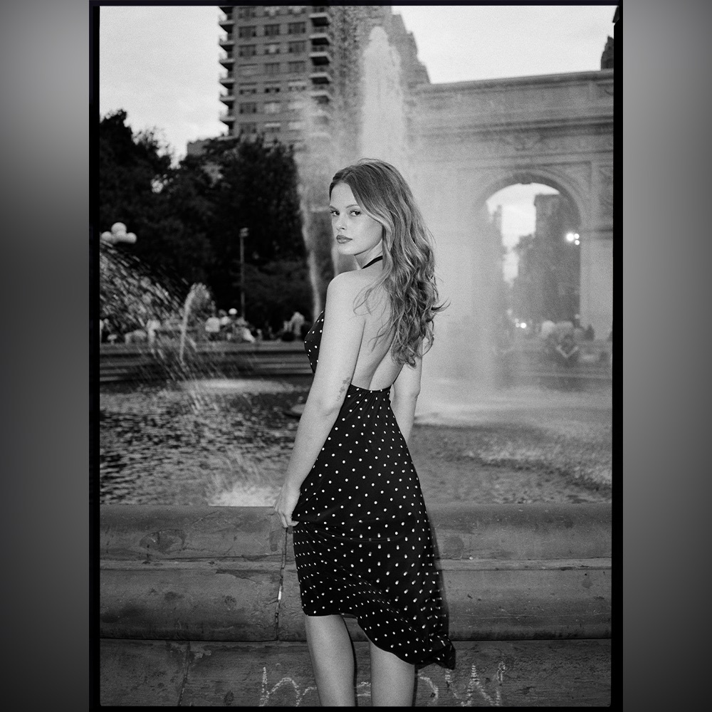 Realisation par Sadie dress in petite spot noir